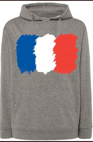 Francja Flaga Modna Bluza Nadruk Kaptur r.L