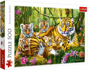 Trefl Puzzle 500 El Rodzina Tygrysów