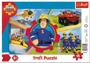 Trefl Puzzle Ramkowe 15 El Dzień Strażaka Sama