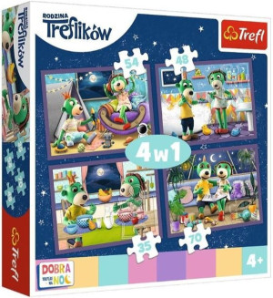 Trefl Puzzle 4w1 Trefliki Wieczorne Rytuały