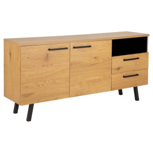 ACTONA Kredens szafka MARSH 78X165X40 naturalny