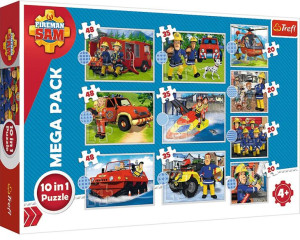 Trefl Puzzle 10w1 Poznaj Ekipę Strażaka Sama