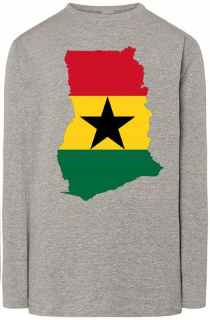 Ghana Flaga Męska Bluza Longsleeve Rozm.5XL