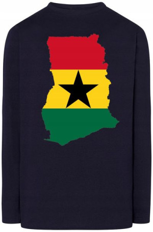 Ghana Flaga Męska Bluza Longsleeve Rozm.XS