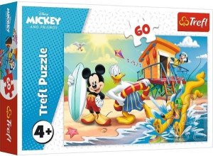 Trefl Puzzle 60el Ciekawy Dzień Myszka Miki Mickey