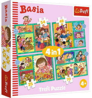 Trefl Puzzle 4w1 Przygoda Basi