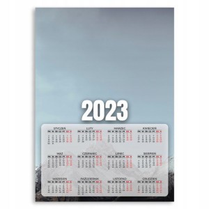 KALENDARZ 2023 na Ścianę 50x70cm GÓRY ZIMA Wzory