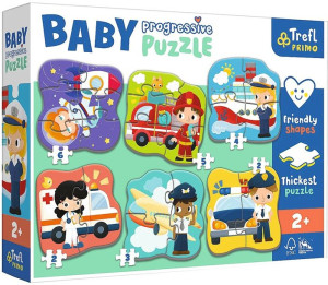 Trefl Baby Progressive Puzzle - Zawody I Pojazdy