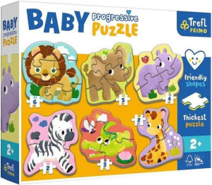 Trefl Baby Progressive Puzzle - Safari