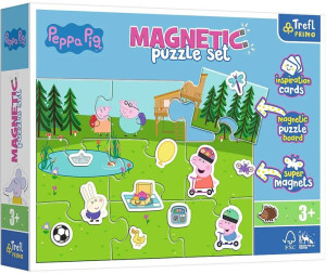 Trefl Puzzle Magnetyczne Świnka Peppa Zabawy