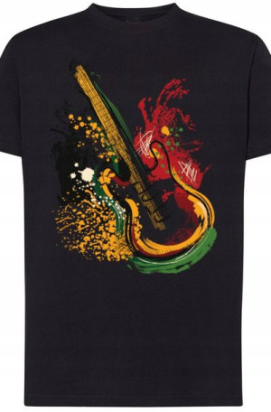 Gitara Elektryczna Męski T-Shirt Modny Rozm.3XL