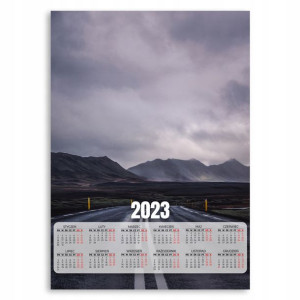 Kalendarz 2023 Plakat 50x70 Droga Islandia Wzory