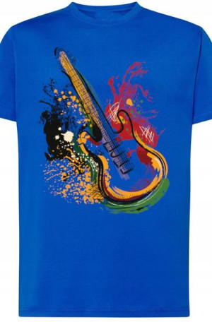 Gitara Elektryczna Męski T-Shirt Modny Rozm.5XL