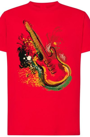 Gitara Elektryczna Męski T-Shirt Modny Rozm.XXL