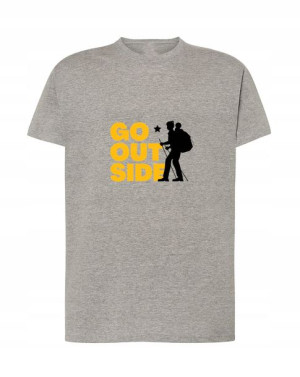 Go Outside TurystycznyMęski T-shirt Lato Rozm.4XL