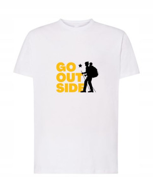 Go Outside TurystycznyMęski T-shirt Lato Rozm.XXL