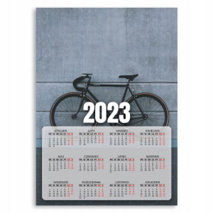 KALENDARZ 2023 Plakat 50x70 ROWER SZOSOWY Wzory