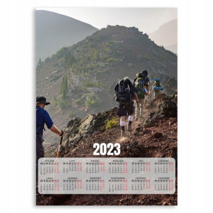 Kalendarz 2023 Plakat 50x70 Wycieczka Górska Wzory