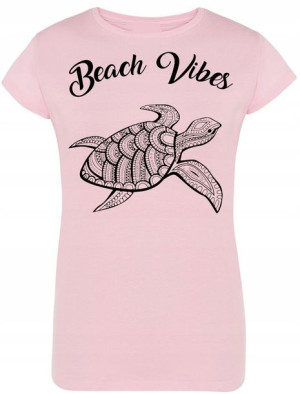 Good Vibes Żółw damski T-shirt Lato R.XXL