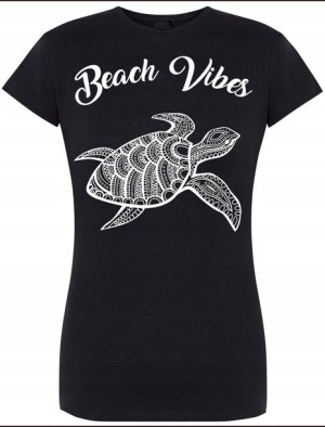 Good Vibes Żółw damski T-shirt Lato R.XXL