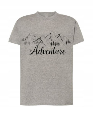 Górski T-shirt Przygoda Męski Modny Logo R. S