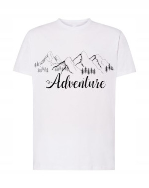 Górski T-shirt Przygoda Męski Modny Logo R. S