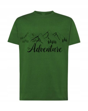 Górski T-shirt Przygoda Męski Modny Logo R. Xl