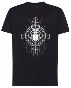 Gotycka koszulka nadruk Chrząszcz Magia r.5XL