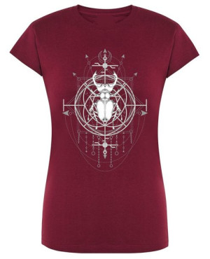 Gotycki t-shirt nadruk Chrząszcz Magia r.S