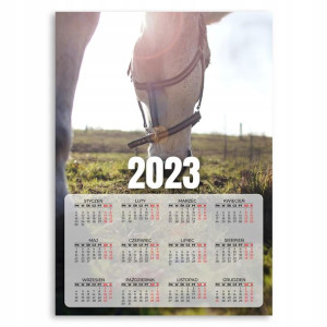 Kalendarz 2023 Rok Ścienny 50x70 Pastwisko Wzory