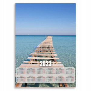 KALENDARZ 2023 Ścienny 50x70cm XL MOLO MORZE Wzory