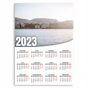KALENDARZ 2023ROK 50x70cm PLAKATOWY Wybrzeże Wzory