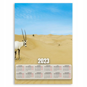 Kalendarz Na Ścianę 2023 Rok 50x70 Antylopy Wzory