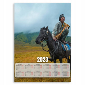 KALENDARZ na ŚCIANĘ 2023 ROK 50x70cm KONIE Wzory