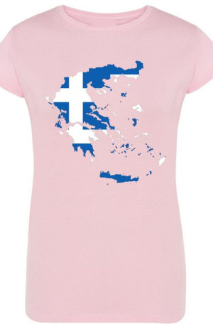Grecja Damski Modny T-shirt Nadruk Modny Rozm.M