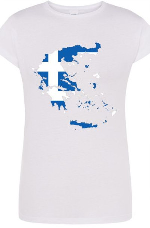 Grecja Damski Modny T-shirt Nadruk Modny Rozm.S