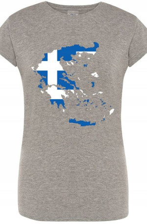 Grecja Damski Modny T-shirt Nadruk Modny Rozm.XL