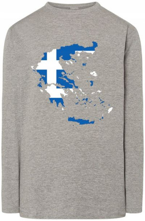 Grecja Flaga Bluza Longsleeve Modna Rozm.L