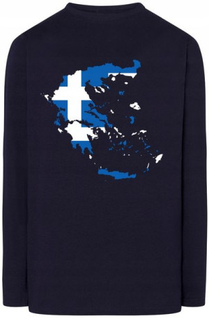 Grecja Flaga Bluza Longsleeve Modna Rozm.S