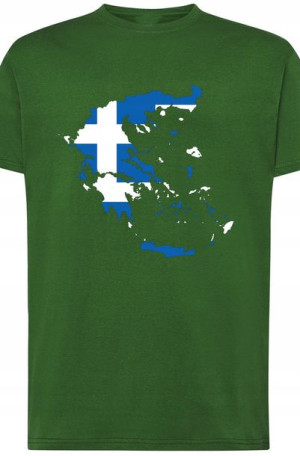 Grecja Męski Modny T-shirt NadrukLogo Rozm.L