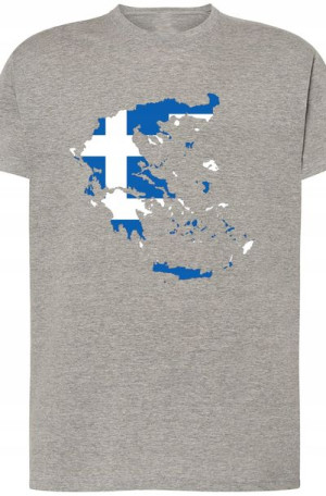 Grecja Męski Modny T-shirt NadrukLogo Rozm.M