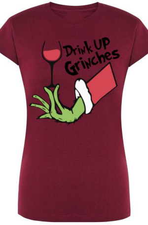 Grinch Damski T-Shirt Świąteczny Modny Rozm.M