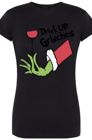 Grinch Damski T-Shirt Świąteczny Modny Rozm.XXL