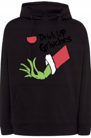 Grinch Świąteczna Bluza Modna Kaptur r.XS