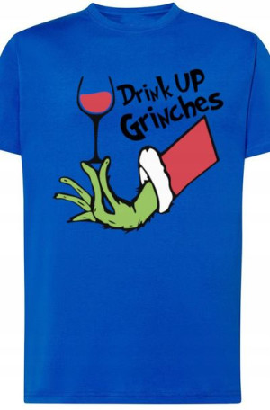 Grinch Świąteczny T-Shirt Męski Logo Rozm.XL