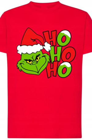 Grinch Świąteczny T-Shirt Męski Modny Rozm.XS