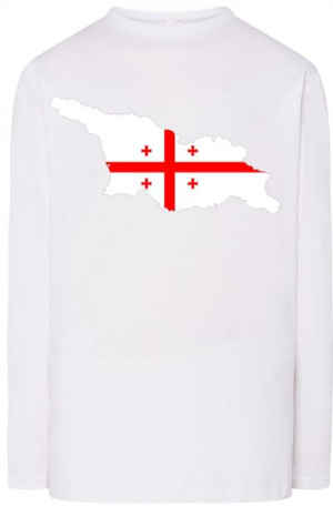 Gruzja Flaga Męska Modna Bluza Longsleeve Rozm.3XL