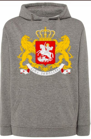 Gruzja Georgia Herb Bluza Kaptur Nadruk r.M