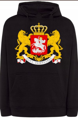 Gruzja Georgia Herb Bluza Kaptur Nadruk r.M