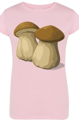 Grzyby Prawdziwki Damski T-Shirt Las Rozm.S